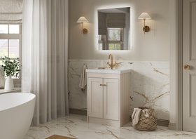 Veldeau Buckland vanity range in Cashmere