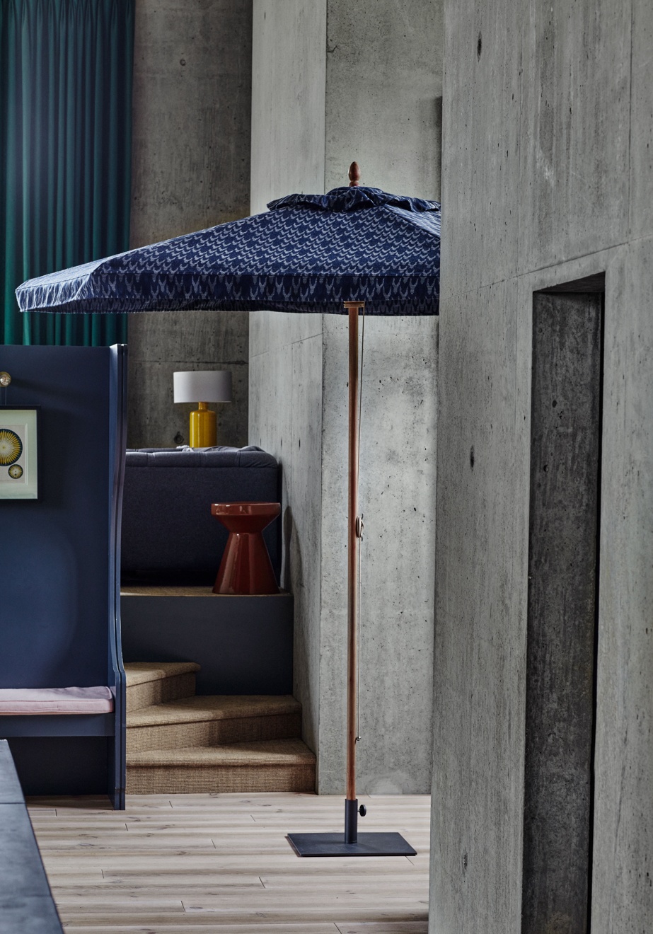 Navy blue Cowley parasol