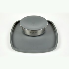 Silicone Feeding Placemat - Single Grey