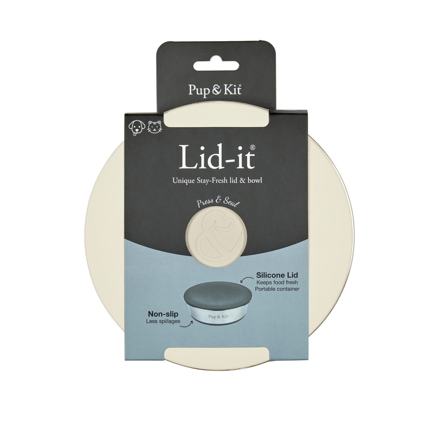 Lid-it Bowl with Stay-Fresh Lid - Beige