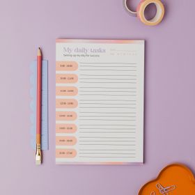 Daily tasks notepad