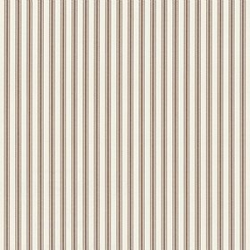 Ian Mankin Ticking Stripe 1 Brown Wallpaper