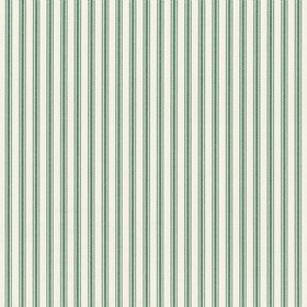 Ian Mankin Ticking Stripe 1 Racing Green Wallpaper