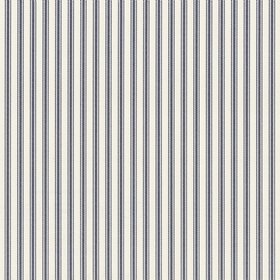 Ian Mankin Ticking Stripe 1 Indigo Wallpaper
