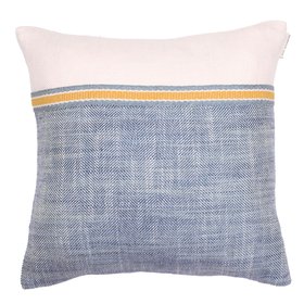 Ian Mankin Home Filey & Fineline Braid Cobalt Small Knife Edge Cushion