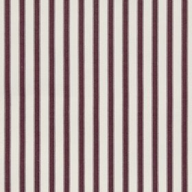 Ian Mankin Beacons Collection Ticking Stripe 2 Fabric Plum FA045 145 Swatch