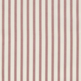 Ian Mankin Beacons Collection Ticking Stripe 2 Fabric Raspberry FA045 091 Swatch