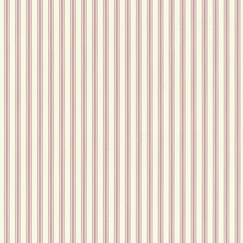 Ian Mankin Ticking Stripe 1 Pink Wallpaper