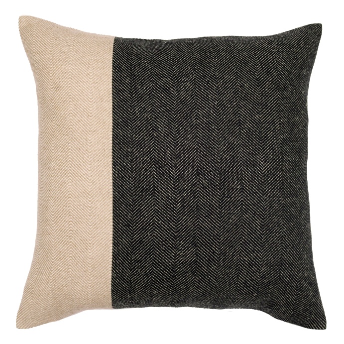 Ian Mankin Home Atlantic Union Contrast Mixed Small Knife Edge Cushion