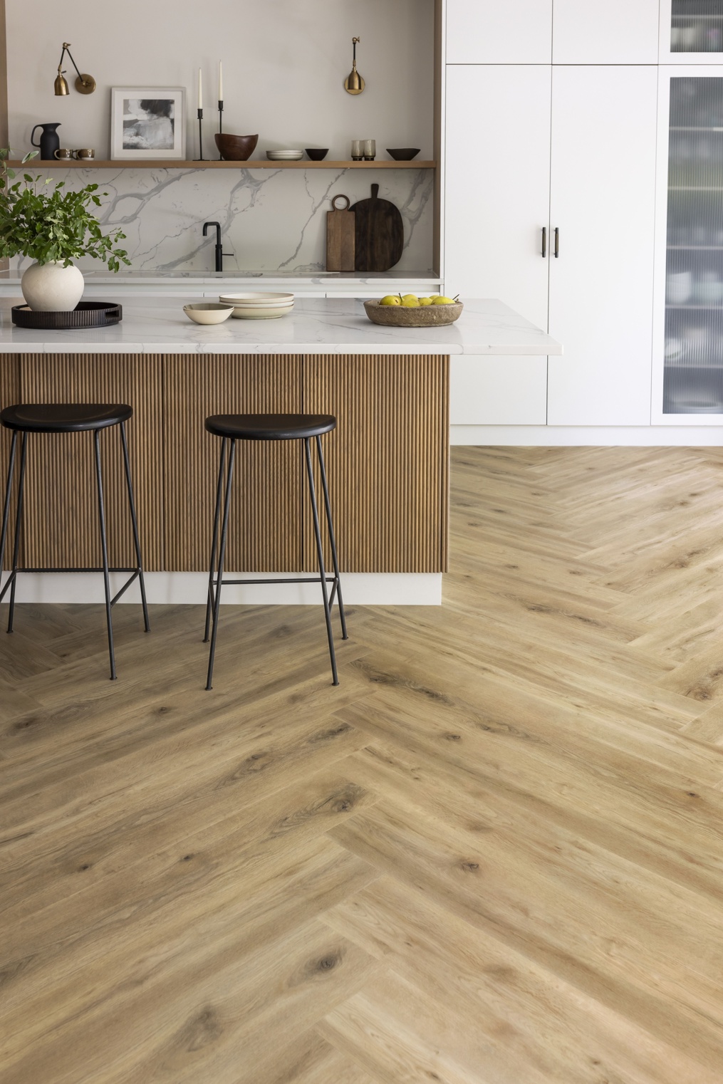 Amtico Spacia Westmere Oak in Herringbone Plank laying pattern