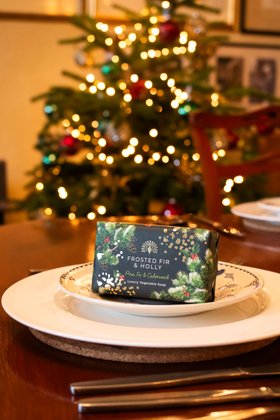 Frosted Fir & Holly Christmas Soap