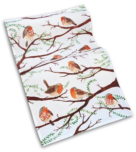 Kew Robins Tea Towel
