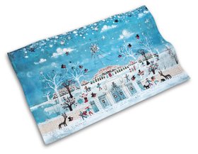 'Winter Star over Kew' by Lucy Loveheart Tea Towel