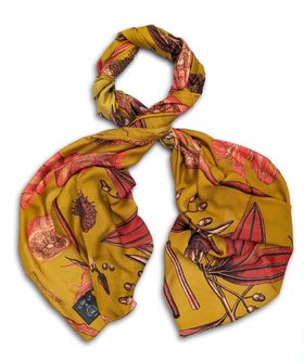 Kew x One Hundred Stars Temperate House Scarf, Turmeric