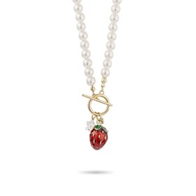 Strawberry Pearl Necklace