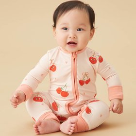 Berry Cherry Clever Zip Sleepsuit