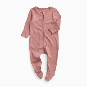 Ribbed Clever Zip Sleepsuit