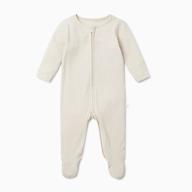Ribbed Clever Zip Sleepsuit