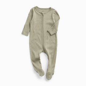 Ribbed Clever Zip Sleepsuit