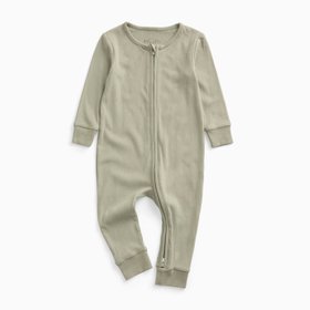 Ribbed Clever Zip Sleepsuit