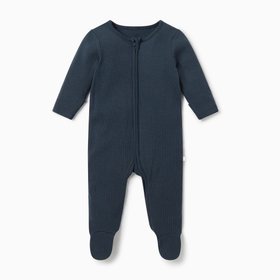 Ribbed Clever Zip Sleepsuit