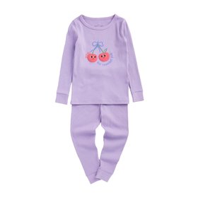 Cherry Ribbed Pyjamas