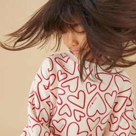Hearts Oversized Sweatshirt