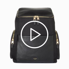 Storksak Alyssa Changing Bag - Black & Gold