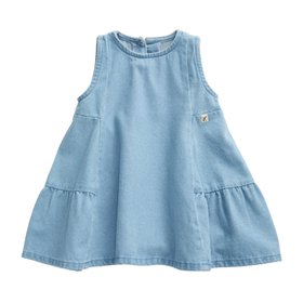 KIDLY by MORI Denim Striped Dress