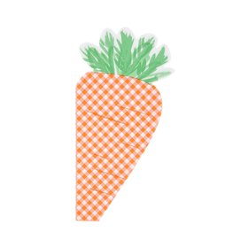 Gingham Carrot Napkins (x 16)