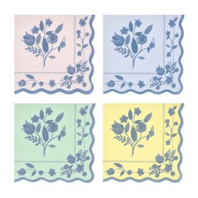 Vintage Botanical Large Napkins (x 16)