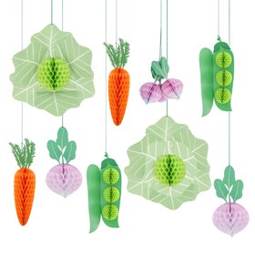 Giant Vegetable Decorations (x 10)