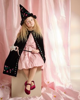 Embroidered Velvet Witch Costume