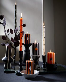 Mixed Halloween Icons Table Candles (x 6)