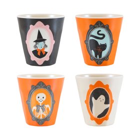 Halloween Portrait Reusable Cups (x 4)