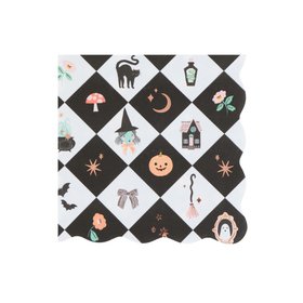 Patchwork Halloween Large Napkins (x 16)