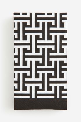 15-pack paper napkins - Black