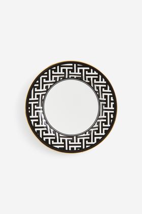 Small porcelain plate - Black