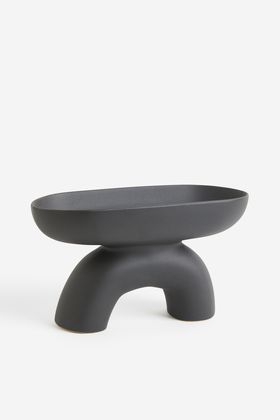 Stoneware tray - Grey