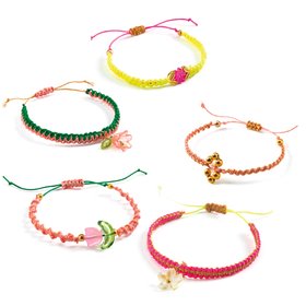 Djeco Pink Macrame Bracelets
