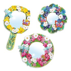 Djeco Pretty Flowers - creative mirror decoration set
