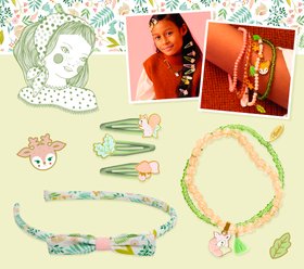 Djeco - FORET COLLECTION - PLUME - Chloe Headband + Hyacinthe Hair Clips