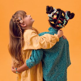 Djeco - Plume - Colomba + Leanna + Mina + Yoko + Nina Hair Clips  + Scrunchie Emma