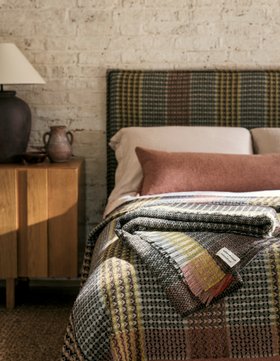 EMBARGO SEPTEMBER Launch, Naturalmat X Wallace Sewell Wool Throw £350