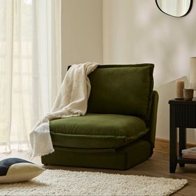 Harlow Velvet Single Sofa Bed in Deep Botanical Green