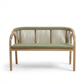 Shiro Wooden Garden Bench in Green