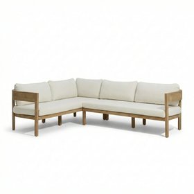 Imani 7 Seater Cloud Dancer White Garden Corner Sofa Set