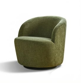 Sawyer contemporary moss green swivel chair