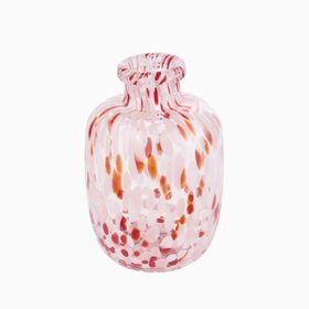 Lazio Glass Vase in Red Paprika and Pink Blush - New In for Autumn/Winter 2026