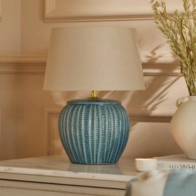 Elmer Teal Blue Ceramic Lamp